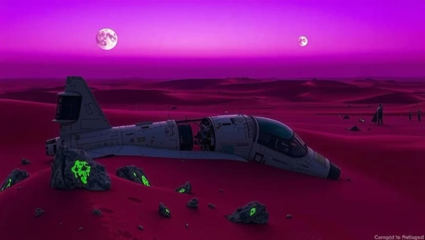 Stranded alien dawn på okänd planet